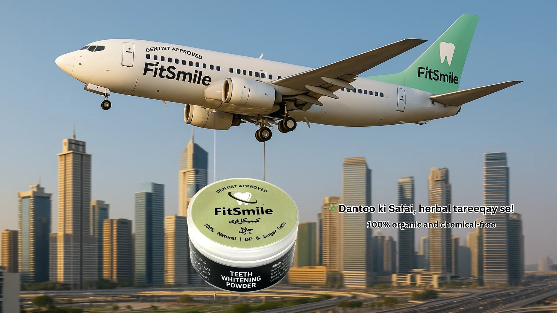 FitSmile tooth Powder container slide